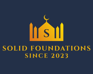 Eid - Islamic Temple Structure logo design