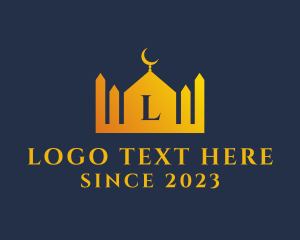 Eid-al-adha - Islamic Temple Structure logo design