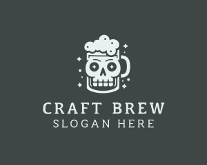 Beer - Beer Skull Mug logo design