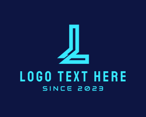 Encoder - Modern Cyber Letter L logo design