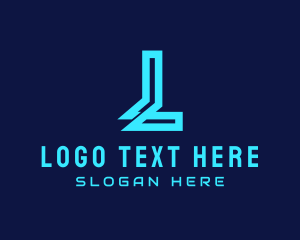 Modern Cyber Letter L Logo