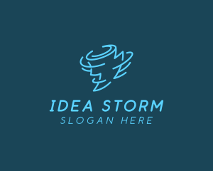 Tornado Wind Weather logo design