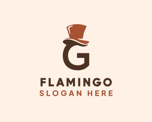 Tailoring - Gentleman Hat Letter G logo design
