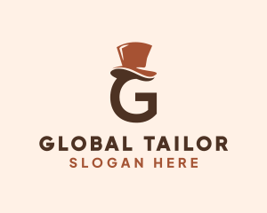 Gentleman Hat Letter G  logo design