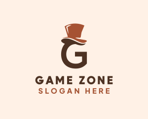 Gentleman Hat Letter G  logo design