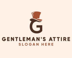 Gentleman Hat Letter G  logo design