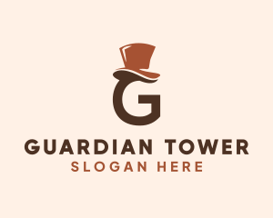 Gentleman Hat Letter G  logo design