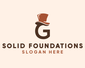 Couture - Gentleman Hat Letter G logo design