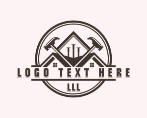 Hammers - Carpentry Remodeling Repair logo design