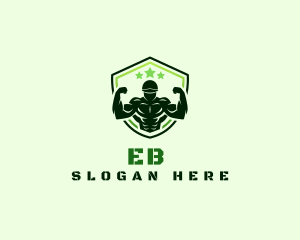 Bodybuilding - Army Fitness Gym logo design