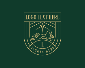 Mare - Elegant Horse Crest logo design