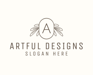 Organic Floral Wellness Spa logo design