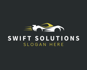 Quick - Fast Sports Car Vehicle logo design