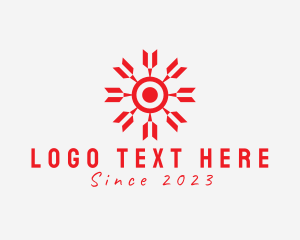 Target - Modern Dartboard Sun logo design