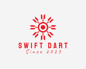 Dart - Modern Dartboard Sun logo design