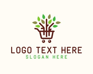 Retail - Gardening Shopping Cart logo design