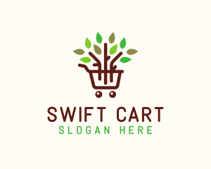 Gardening Shopping Cart logo design