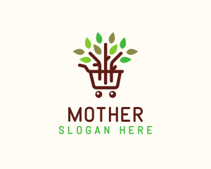 Convenience Store - Gardening Shopping Cart logo design