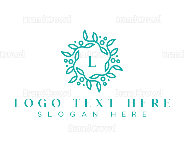 Elegant Wreath Lettermark Logo
