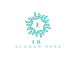 Wedding - Elegant Wreath Lettermark logo design