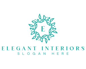 Elegant Wreath Lettermark logo design