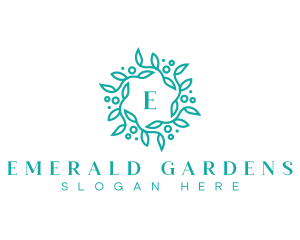 Elegant Wreath Lettermark logo design