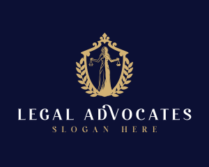 Justice Law Court logo design