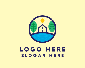 Village - Sun Lake House logo design