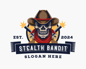 Skull Cowboy Gaming logo design