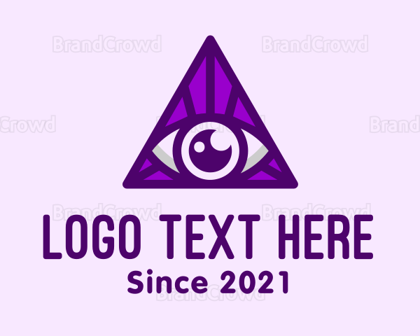 Triangular Mystic Eye Logo
