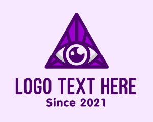 Iris - Triangular Mystic Eye logo design