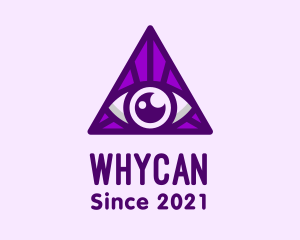 Violet - Triangular Mystic Eye logo design