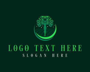 Spa - Nature Tree Woman logo design