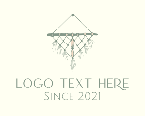 Adornment - Woven Wall Hanging Macrame logo design