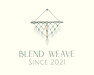 Woven Wall Hanging Macrame  logo design