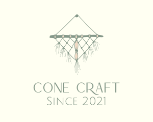 Woven Wall Hanging Macrame  logo design