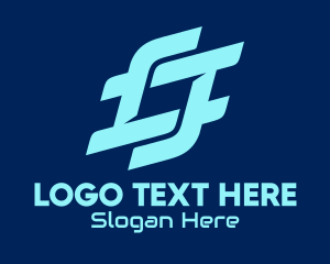 Tech - Digital Blue Hashtag logo design