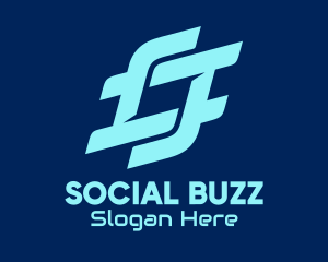 Digital Blue Hashtag logo design