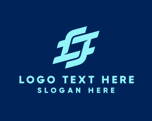 Twitter - Digital Blue Hashtag logo design