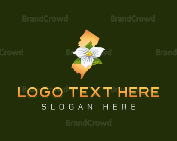 New Jersey Botanical Flower Logo