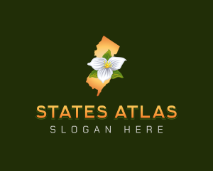 New Jersey Botanical Flower logo design