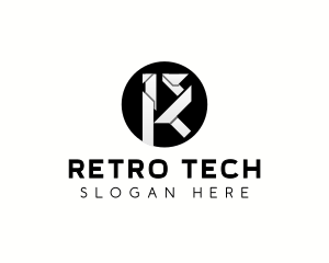 Tech Modern Letter R logo design