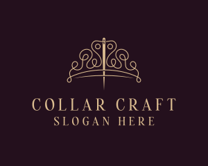 Crown Stitching Thread logo design