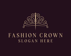 Crown Stitching Thread logo design