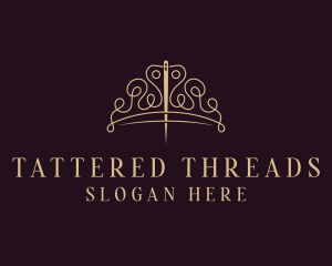 Crown Stitching Thread logo design