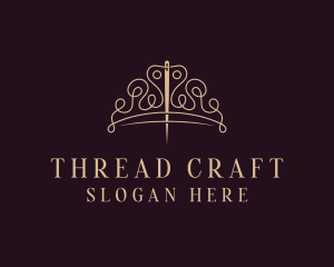 Crown Stitching Thread logo design