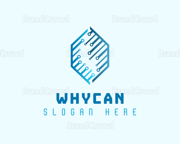 Blue Hexagon Circuit Logo