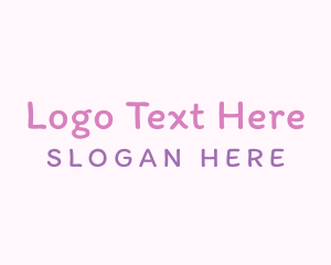 Girly Children’s Handwriting Logo