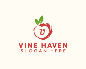 Apple Fruit Farm logo design