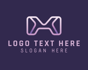 Letter Xm - Cyber Tech Company logo design